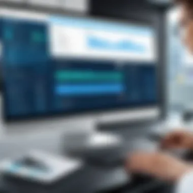 Prescription Management Interface Interface of advanced pharmacy software showing prescription management features