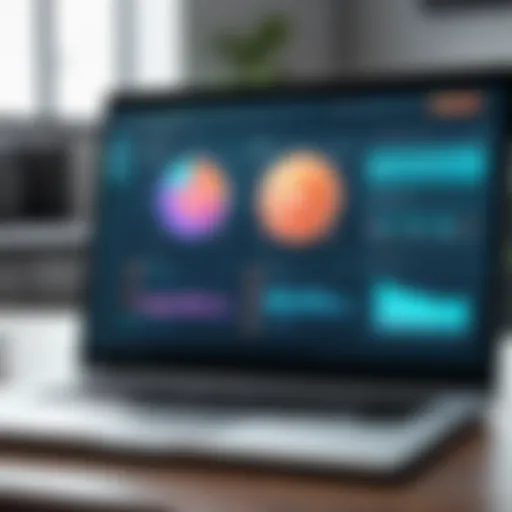 A laptop screen displaying antivirus software interface