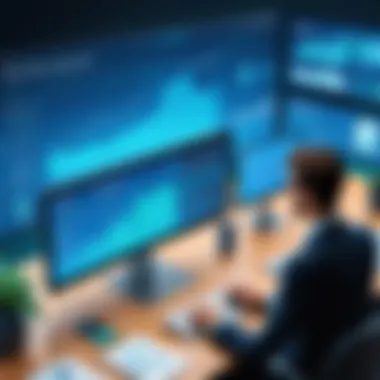 Illustration depicting enhanced data-driven decision making with Aqua Data Studio