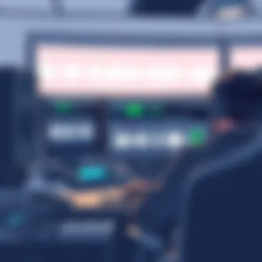 Sound Design with Adobe Audition Audio engineer working on sound design using Adobe Audition