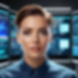A visual representation of automated closed captioning technology in action.