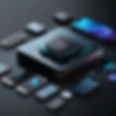 Illustration of integrated tools within BaseKit platform