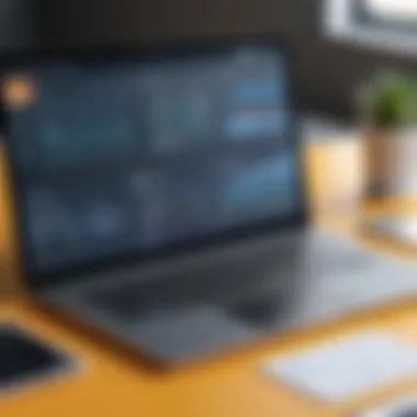 User-Friendly Interface for Estimating Software User-friendly interface of estimating software on laptop
