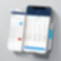 A modern calendar application interface showcasing scheduling options.