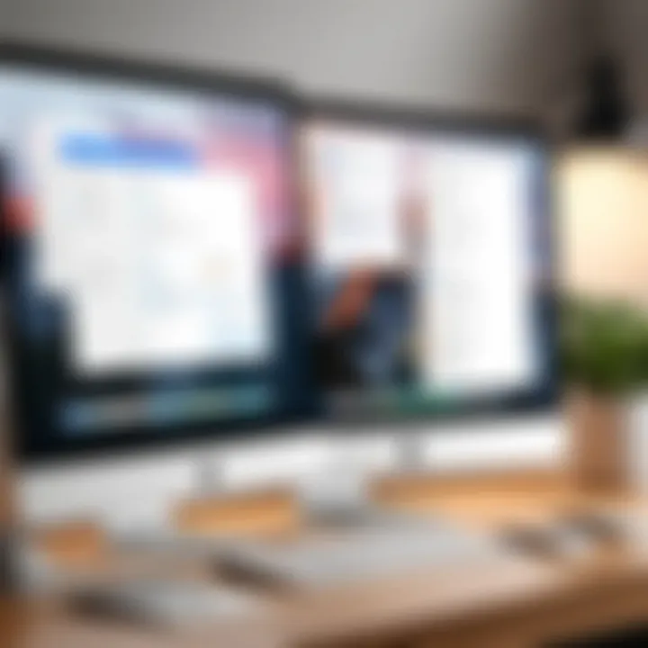 Screenshots showcasing task organization within a Mac application