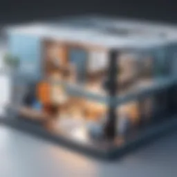 Illustration showcasing BIM software functionalities