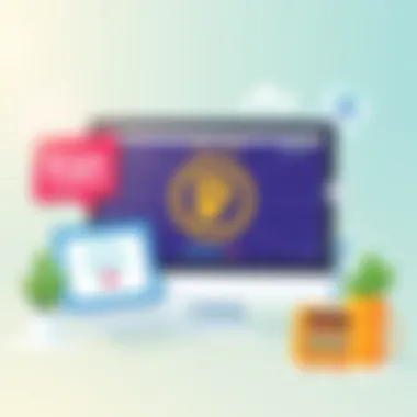 Visual representation of BrightLocal's features and benefits in B2B software solutions