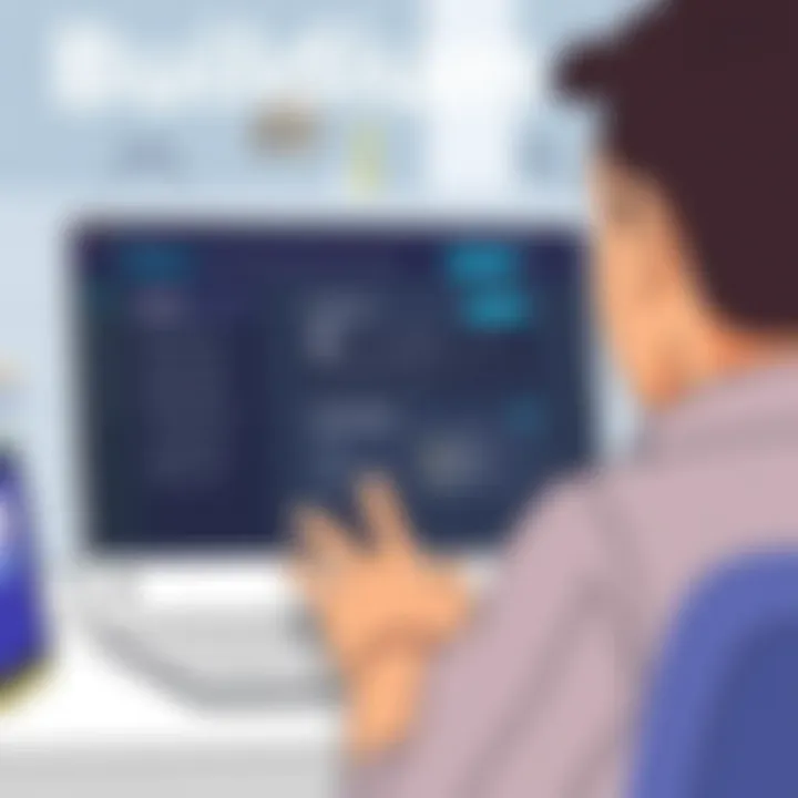 User Experience in Buildium User navigating through Buildium's user-friendly interface