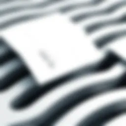 Elegant business card design showcasing minimalist aesthetics