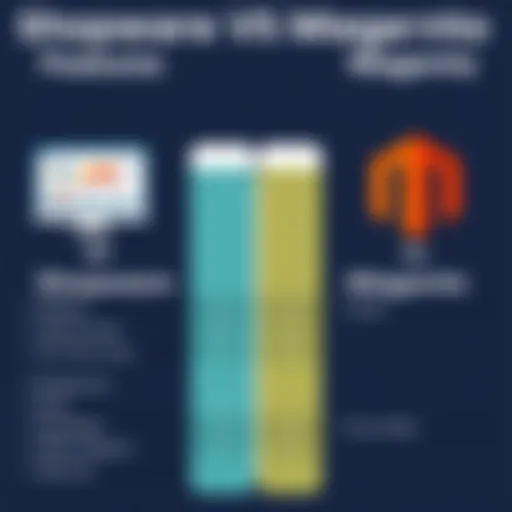 Shopware vs Magento Features Overview Comparison chart of Shopware and Magento features