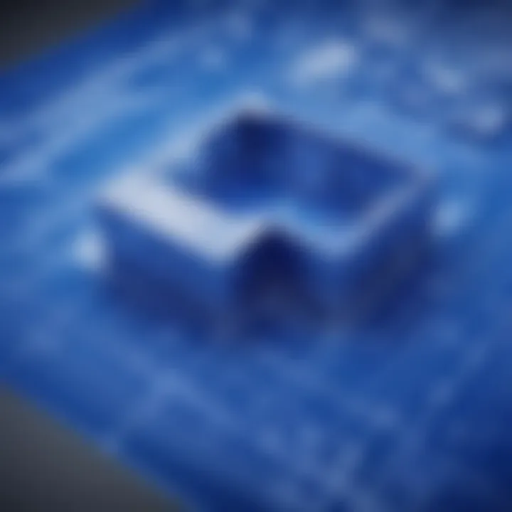 Architectural blueprint created using CAD software