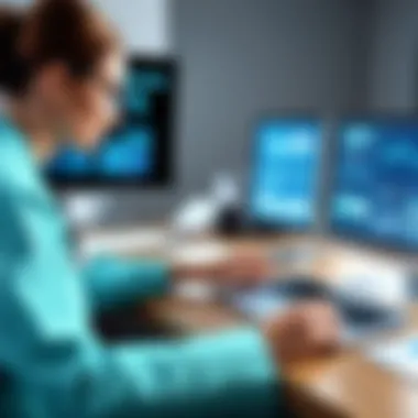 Collaboration in Healthcare Through EMR Systems Healthcare professionals collaborating over EMR data