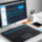 Diverse software interfaces showcasing recruiting tools