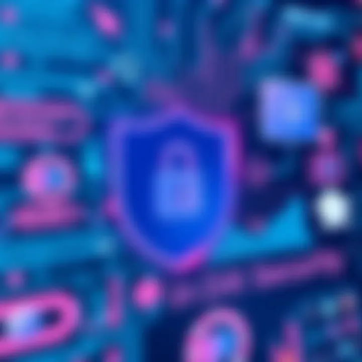 Data Security in Therapy Notes EHR Visual representation of data security measures within Therapy Notes EHR