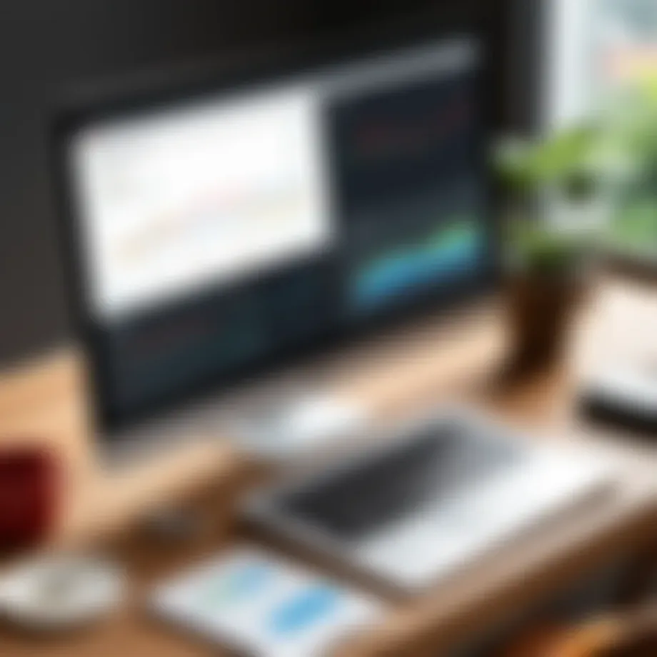 Visual representation of Zoho Websites dashboard showcasing design tools