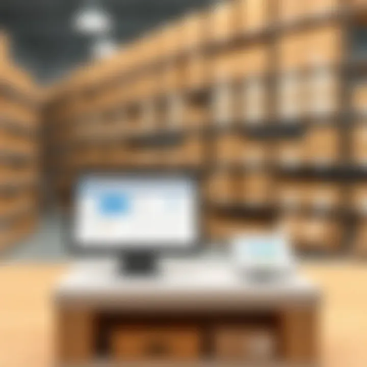 Visual representation of inventory management features