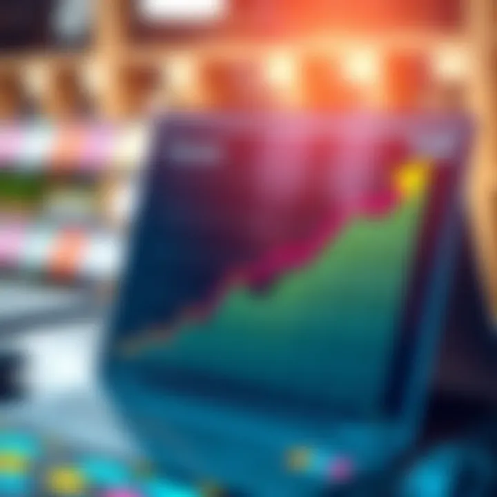 Graph showing transaction processing efficiency