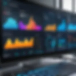 Dashboard view of apartment building software displaying analytics