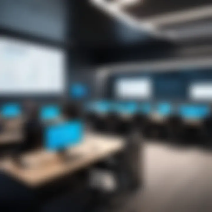 Legal professionals engaged in software training session