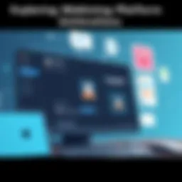 User interface of a webinar platform showcasing features