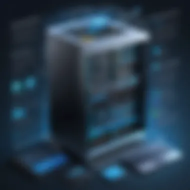 Illustration of key features in server maintenance tools