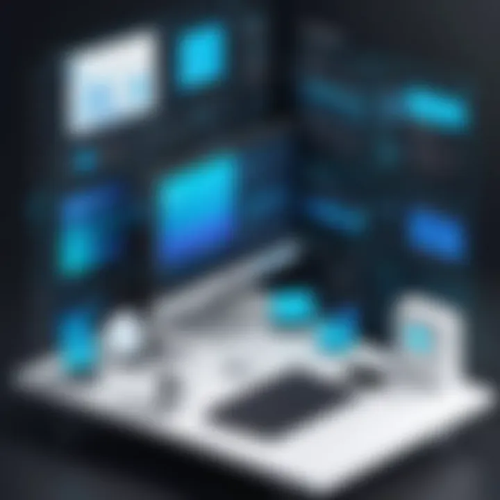 Diagram showcasing the essential components of application development environments