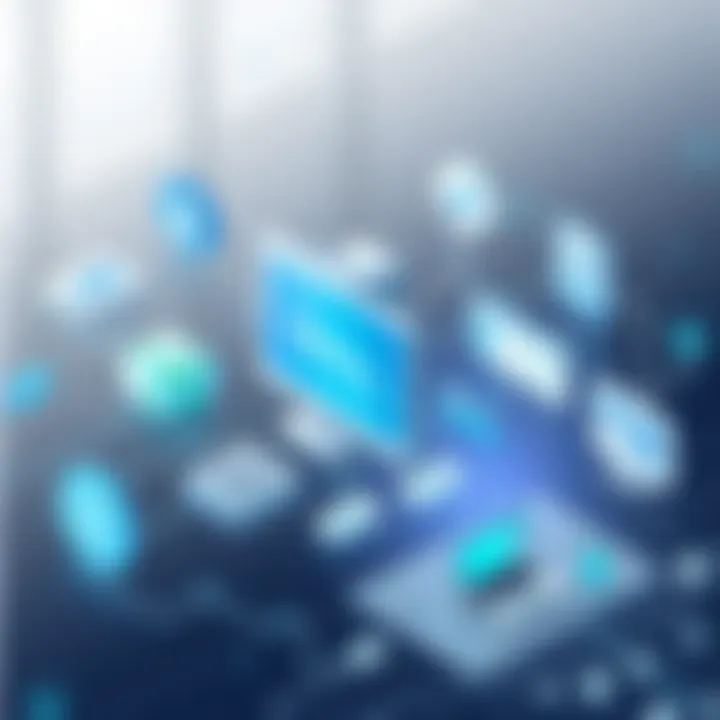 Diagram illustrating integration of bill management software with financial systems