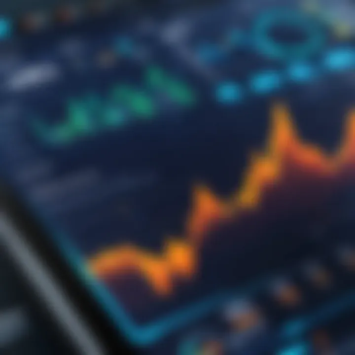 A graphical representation of market trends in oil and gas software