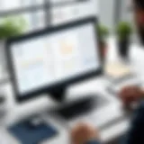 Interface of a simple planning software with user-friendly design