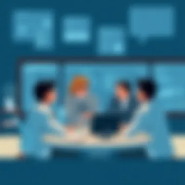 Collaboration in Strategy Development Collaborative team discussing compensation strategies