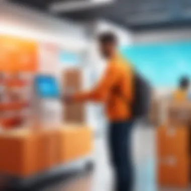 Customer interaction at a small business