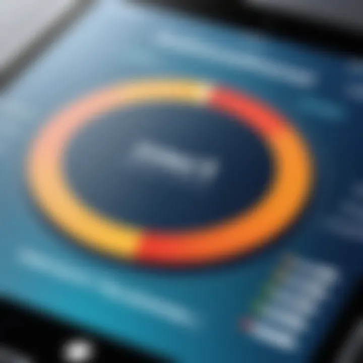 Graph showing customer satisfaction metrics