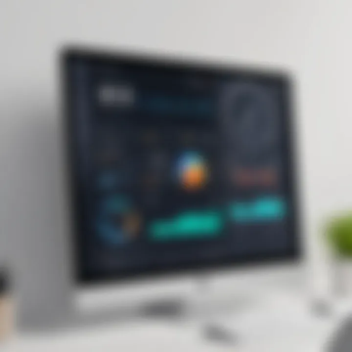 A visual representation of a modern time tracking app dashboard showcasing various features.