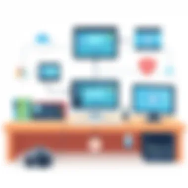 A visual representation of customer support workflows