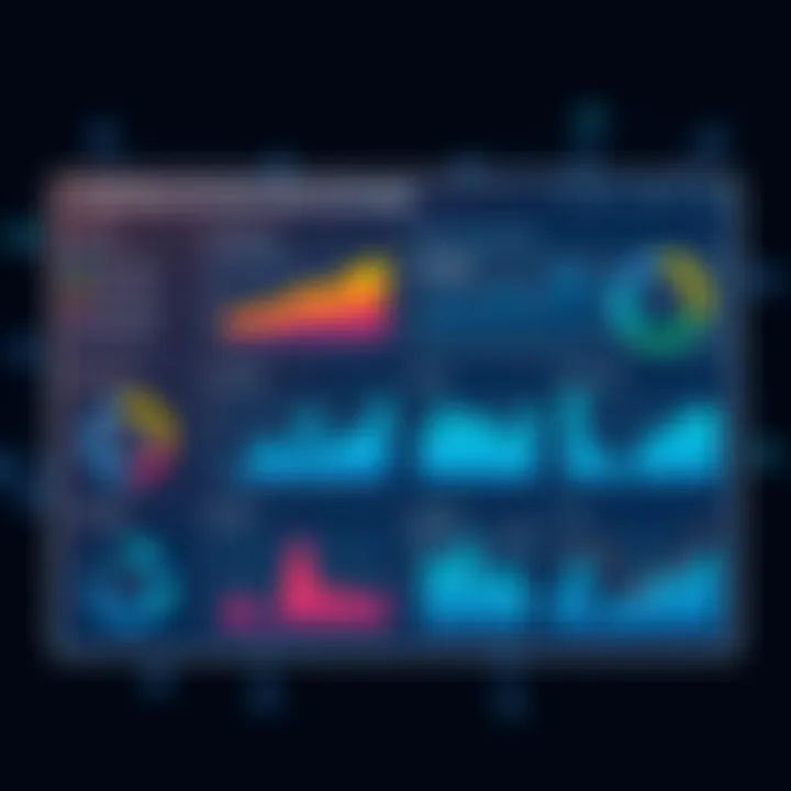 A sleek dashboard showcasing construction estimating software metrics