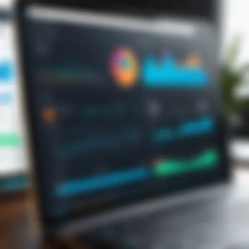 Visual representation of eGain CRM dashboard showcasing analytics and metrics