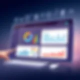 Visual representation of CRM dashboard for social media analytics