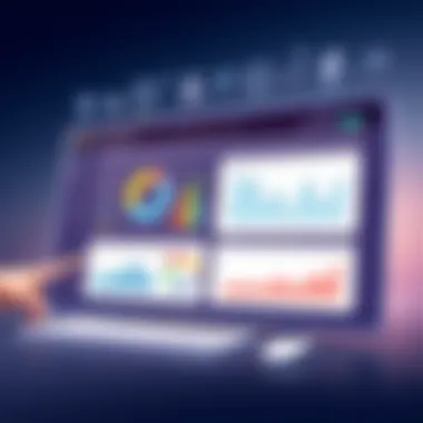 CRM Dashboard for Social Media Marketing Visual representation of CRM dashboard for social media analytics