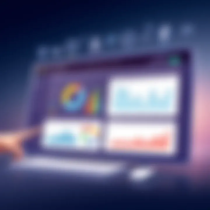 CRM Dashboard for Social Media Marketing Visual representation of CRM dashboard for social media analytics