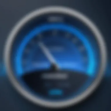 VPN Speed Performance Analysis Performance metrics graph demonstrating VPN speed results