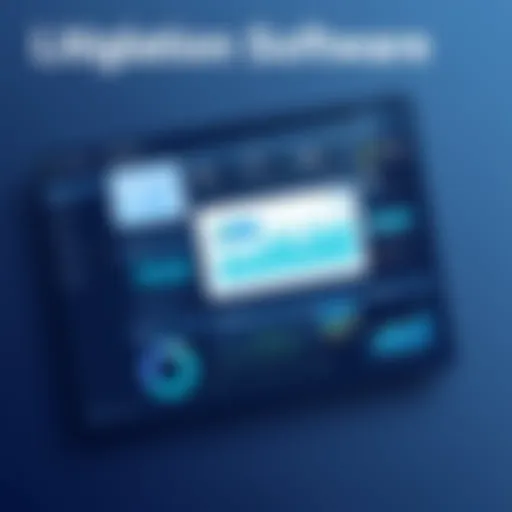 Overview of litigation software dashboard