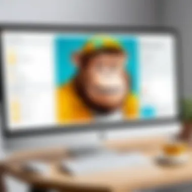 Mailchimp User Interface Mailchimp dashboard showcasing user interface