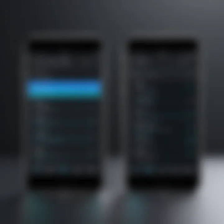 A comparison chart showcasing features of various OCR scanner apps for businesses.