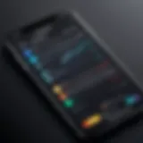 Innovative iPhone business app interface