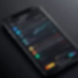 Innovative iPhone business app interface