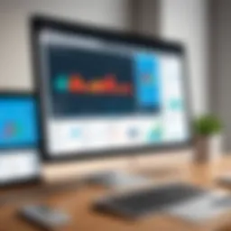 A detailed dashboard showcasing financial metrics from Quicken