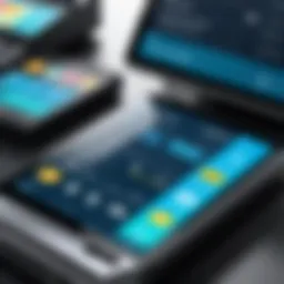 Modern POS system interface showcasing Android application features