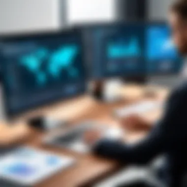 Business Application of Presentation Maker Business professional engaging with Adobe Presentation Maker