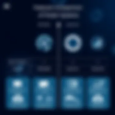 Features Comparison of Dialer Systems Graph comparing features of affordable vs expensive dialer systems