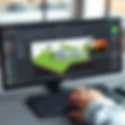 AutoCAD Landscape Software user interface showcasing design tools